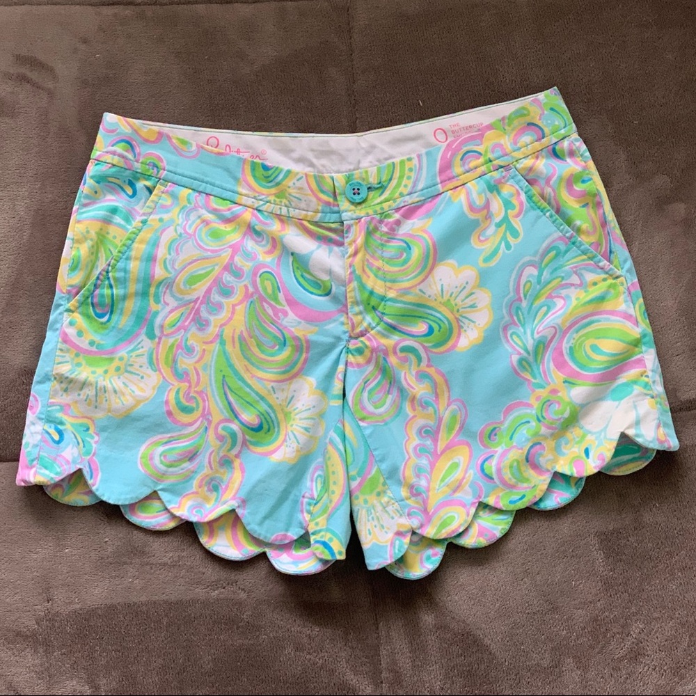 Lilly Pulitzer Buttercup shorts in Double Trouble